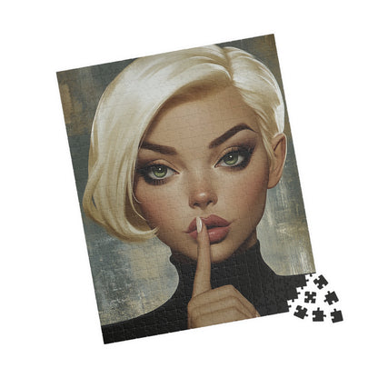 Puzzle with Elegant Woman Design, 110-1014 Pieces for Family Fun, Mindfulness, Game Night, Gift for Art Lovers, Unique Home Décor