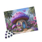 Whimsical Mushroom House Puzzle - 110, 252, 520, 1014-piece, Jigsaw Puzzle, Gift for Nature Lovers, Family Activity, Cozy Home Decor