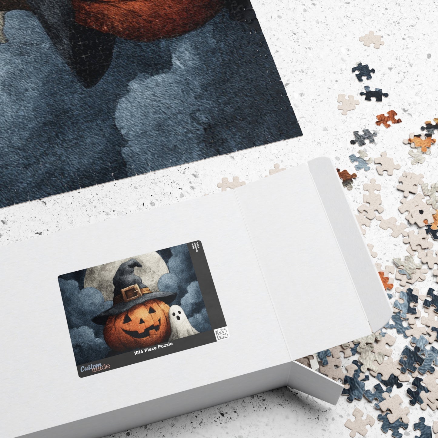 Halloween Pumpkin Puzzle, Spooky Decor, Ghostly Challenge for Kids and Adults, Fall Family Activity, Perfect Gift for Halloween
