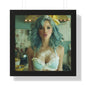 Vertical Poster - Sexy Bikini Babe in the Kitchen Covered in Flour