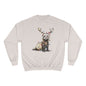 Otter Wants to be a Reindeer Champion Sweatshirt, Cozy Holiday Apparel, Christmas Gift, Cute Winter Wear