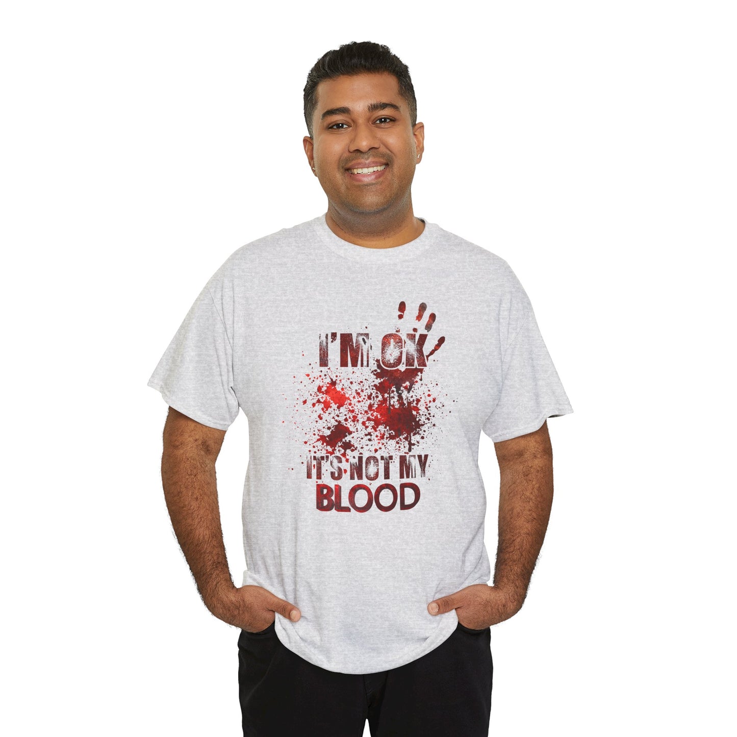 True Crime Tee, Detective Shirt for Crime Lovers, 'I'm ok, it's not my blood'