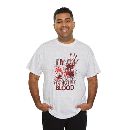 True Crime Tee, Detective Shirt for Crime Lovers, 'I'm ok, it's not my blood'