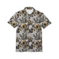 Floral Gnome Unisex Polo Shirt | Cute Summer Apparel, Garden Party Attire, Casual Wear, Gift for Him/Her, Eco-Friendly Fashion
