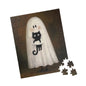 Retro Ghost Cat Puzzle – 110, 252, 520, 1014 Pieces, Perfect for Halloween Decor