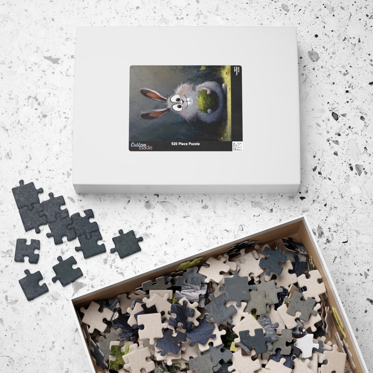 Cute Bunny Puzzle for Family Fun, 110-1014 Piece Jigsaw Game, Cozy Gift for Kids and Adults, Perfect for Holidays, Family Nights