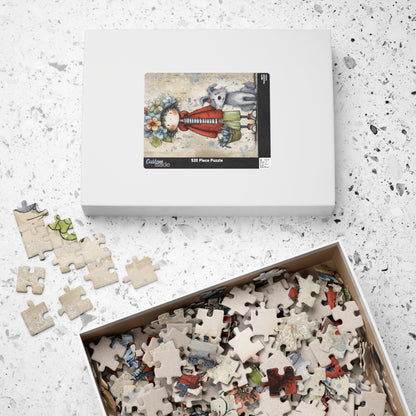 Whimsical Flower Girl Puzzle - 110, 252, 520, 1014-piece, Family Fun, Gifts for Kids, Home Decor, Puzzle Lovers