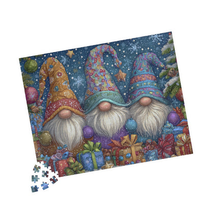 Christmas Gnome Puzzle - 110, 252, 520, 1014-piece, Holiday Game, Family Fun, Festive Decor, Ideal Gift for Puzzle Enthusiasts