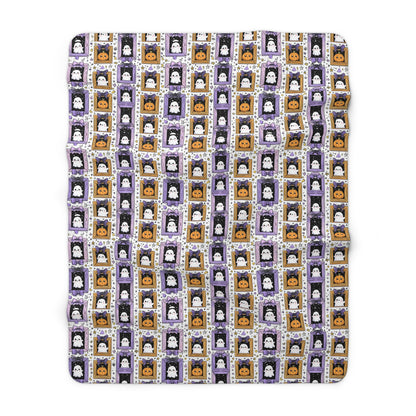 Sherpa Blanket - New Halloween Baby October Birth