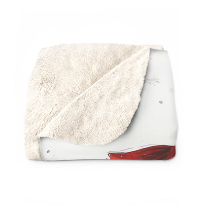 Sherpa Fleece Blanket - Little Red Riding Hood Grunge Look