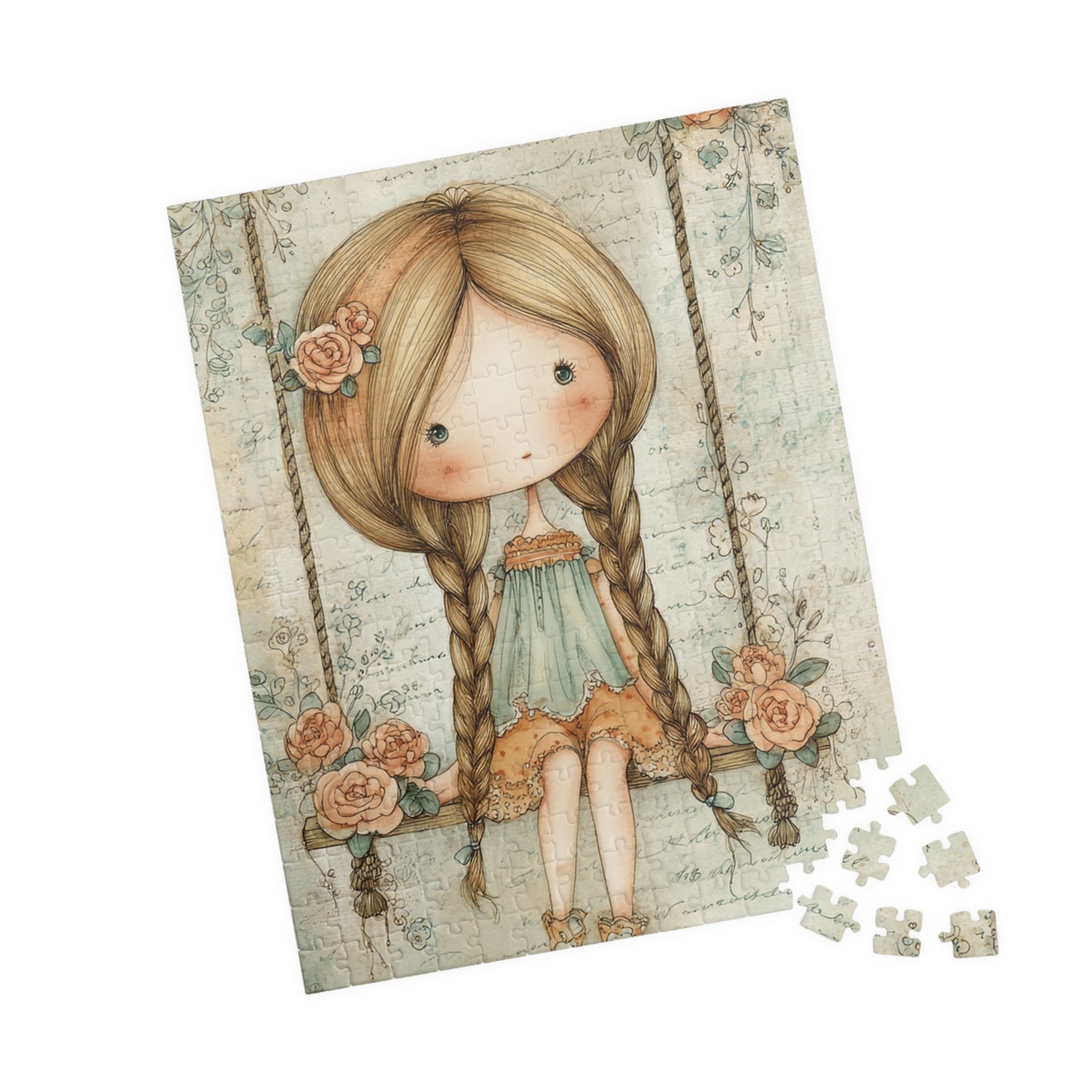 Charming Girl Puzzle - Family Fun, Gift for Kids, Home Activity, Relaxation, Educational Toy