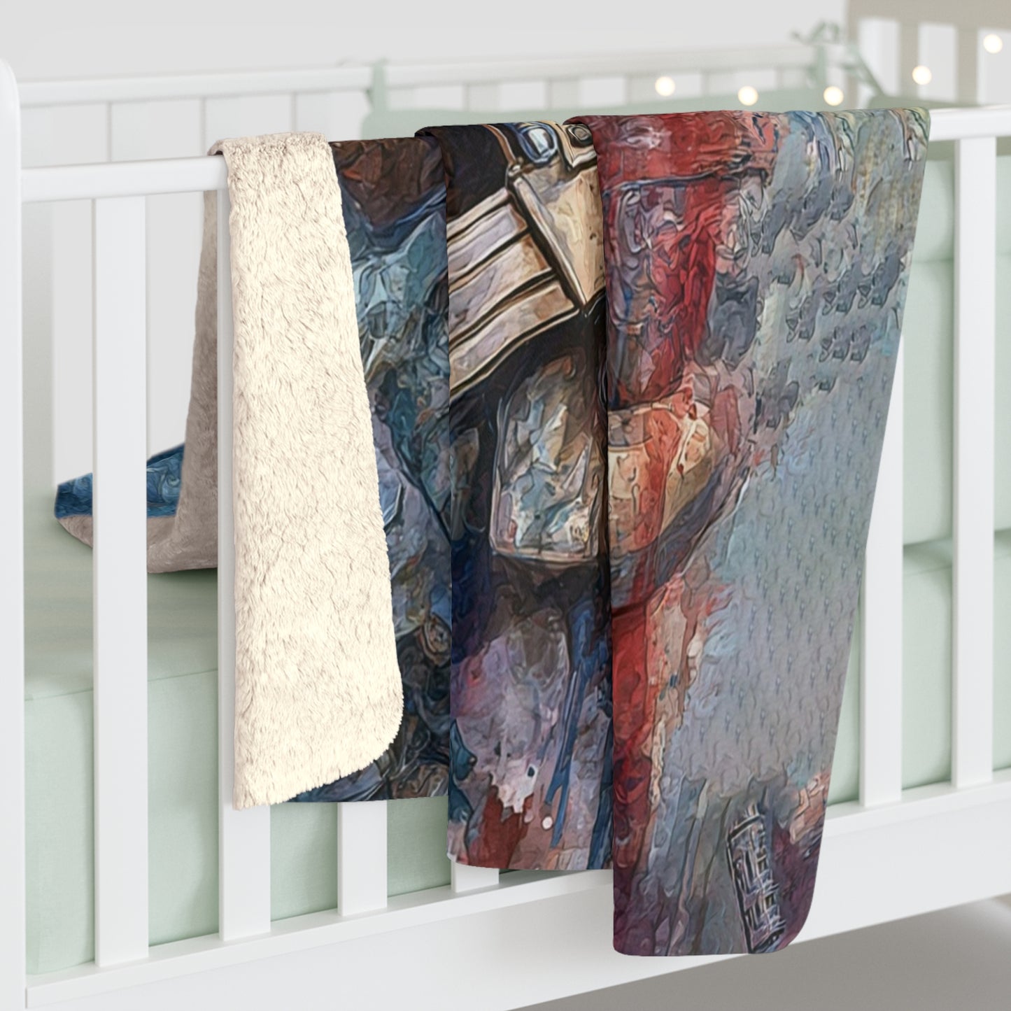 Patriotic Sherpa Fleece Blanket - Cozy Americana Home Decor, Military Themed Gift, Comfortable Throw for Veterans, Memorial Day, [...]