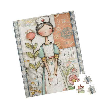 Nurse-Themed Puzzle, Stress Reliever for Healthcare Workers, Gift for Nurses, Family Activity, 110-1014 Pieces