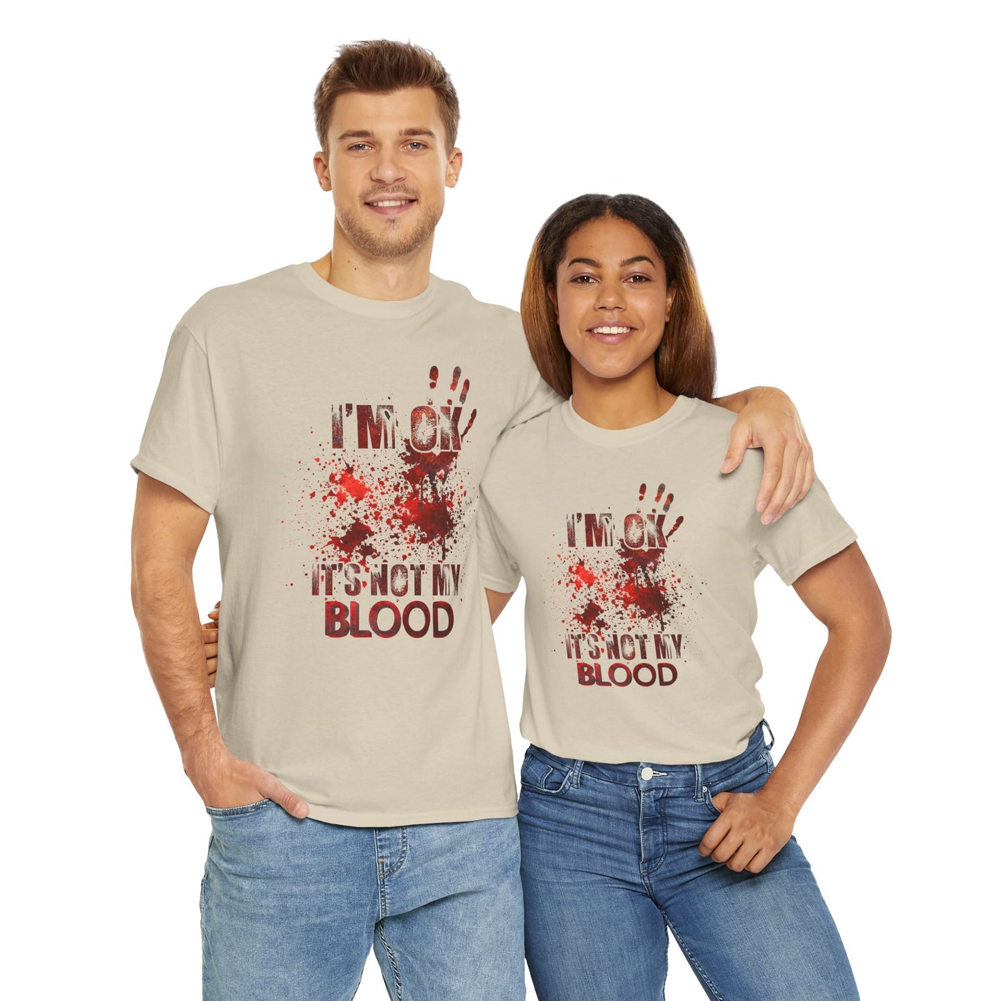 True Crime Tee, Detective Shirt for Crime Lovers, 'I'm ok, it's not my blood'