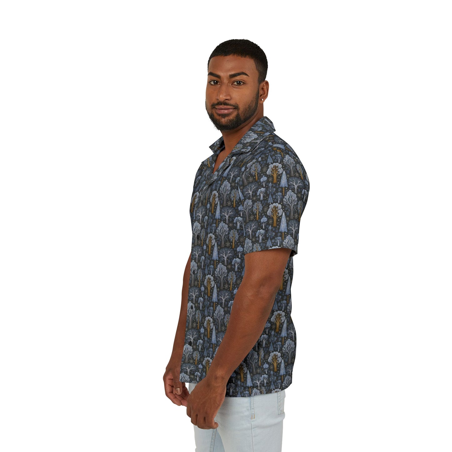 Men's Hawaiian Camp Shirt, Tropical Vibes, Casual Summer Wear, Beach Getaway, Vacation Essential, Gift for Him