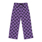 Cozy Women's Pajama Pants with Whimsical Purple Bird Print, Sleepwear, Loungewear, Gift for Her, Casual Comfort