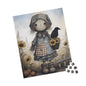 Charming Scarecrow Puzzle, Cozy Home Decor, Family Game Night, Autumn Vibes, Gift for Puzzle Lovers