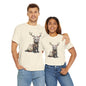 Christmas Otter Tee, Unisex Heavy Cotton Tee with Cute Design, Holiday Gift, Cozy Casual Wear, Fun Christmas Shirt