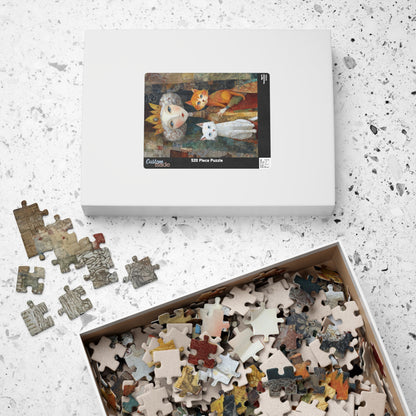 Puzzle Artistic Queen and Cats
