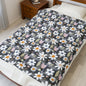 Cozy Floral Velveteen Blanket - Perfect for Home, Gifts, Picnics, and Snuggling!