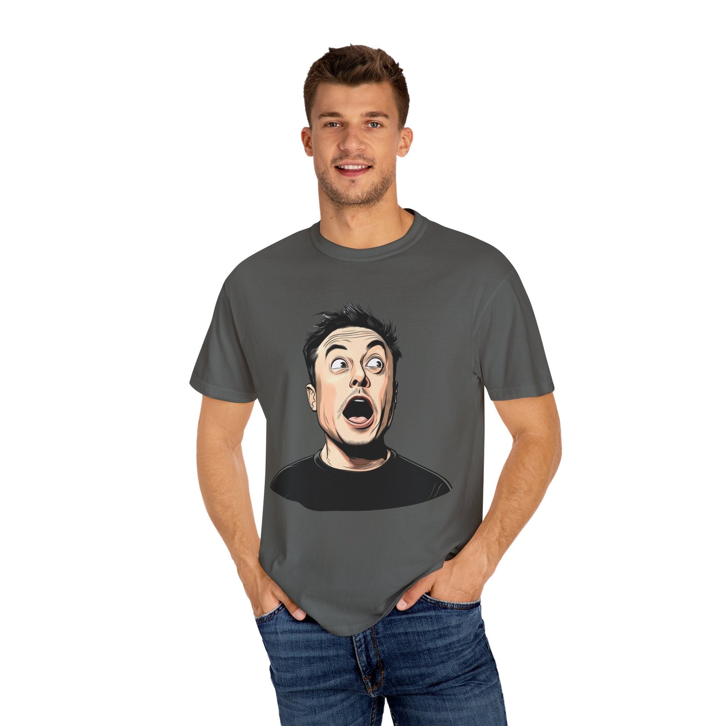 Elon Musk Shocked Expression Unisex T-shirt