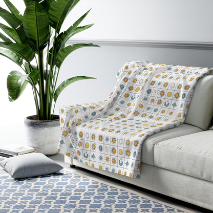 Sherpa Fleece Blanket - Gift for New Baby Astrology Lover