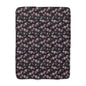 Sherpa Fleece Blanket - Pink Girl Grunge Halloween Bats
