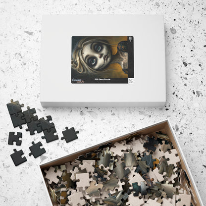 Spooky Art Puzzle, Gothic Jigsaw Puzzle for Adults, Unique Home Decor, Perfect Gift for Halloween, Relaxing Activity