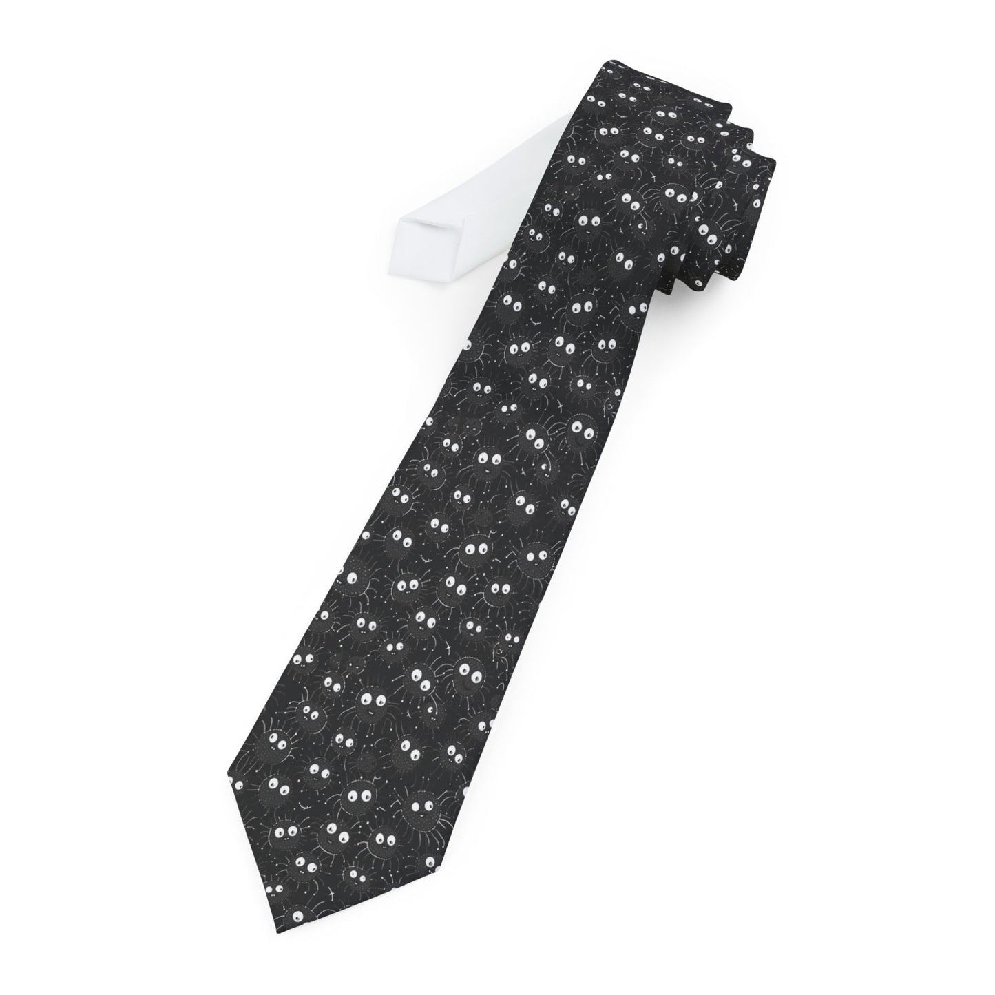 Necktie - Spooky Halloween Spiders Design