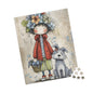 Whimsical Flower Girl Puzzle - 110, 252, 520, 1014-piece, Family Fun, Gifts for Kids, Home Decor, Puzzle Lovers