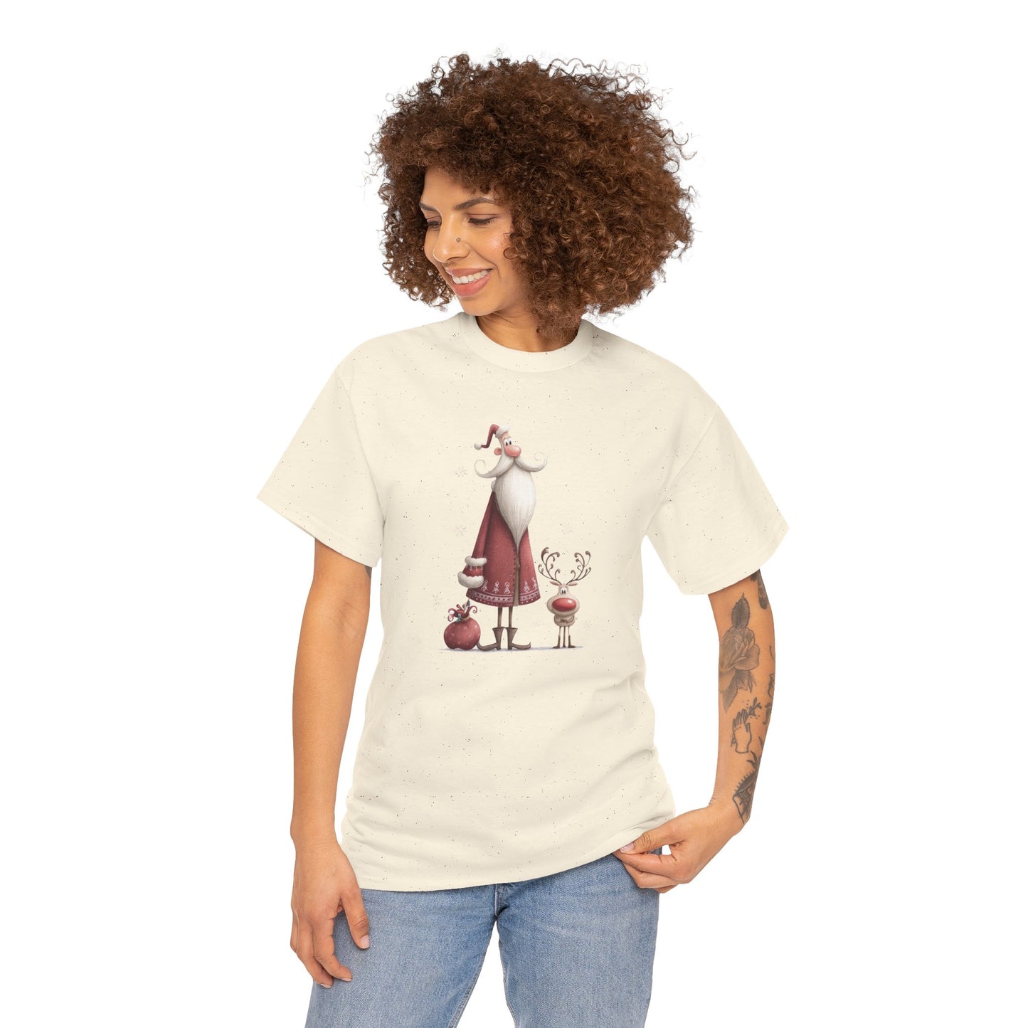 Christmas Cheer Unisex Heavy Cotton Tee, Holiday Gift