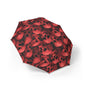 Gothic Skull Pattern Umbrella, Stylish Rain Gear, Unique Gift for Halloween, Artistic Foldable Umbrella, Perfect for Gothic Decor