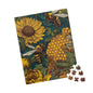 Bee-Inspired Jigsaw Puzzle, Nature Lovers Gift, Floral Home Decor, Educational Fun for Kids, Family Game Night, Unique Art