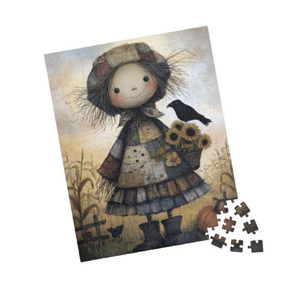Charming Seasonal Puzzle, 110, 252, 520, 1014-piece, Autumn Vibes, Family Game Night, Thanksgiving Decor, Cozy Home Activity