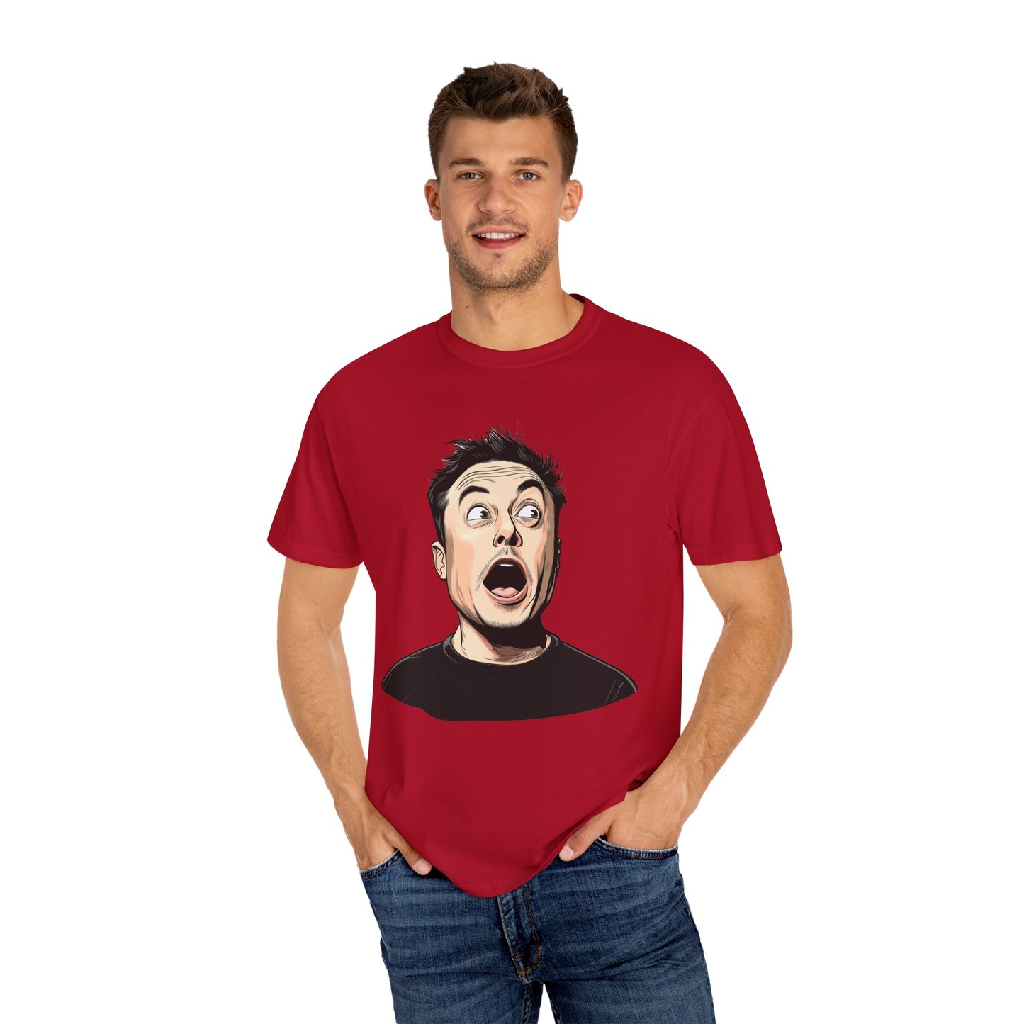 Elon Musk Shocked Expression Unisex T-shirt