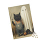 Ghost and Cat Ready for Halloween