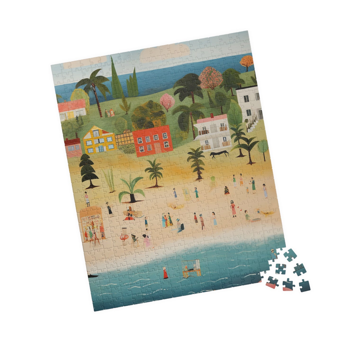 Beach Scene Puzzle - 110, 252, 520, 1014-piece, Family Fun Activity, Relaxing Game, Gift for Puzzle Lovers, Home Decor