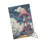 Elf Mushroom House Puzzle, Jigsaw Puzzle for Adults and Kids, Gift for Puzzle Lovers, Family Game Night