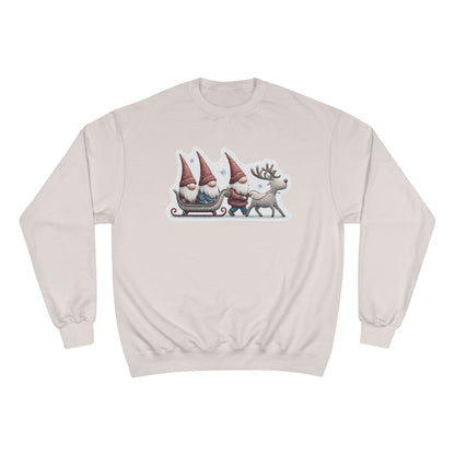 Holiday Gnome Sweatshirt, Cozy Christmas Apparel, Gift for Her, Winter Fashion, Cute Gnome Design