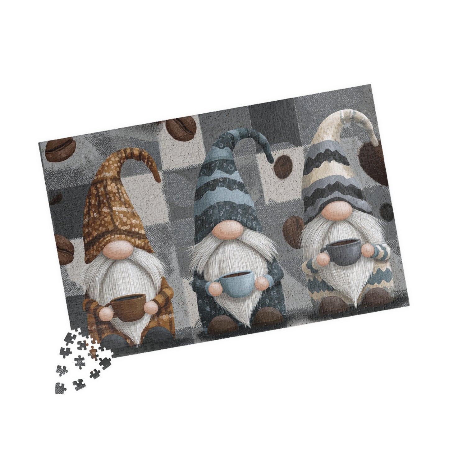Cozy Gnome Puzzle | 110, 252, 520, 1014-piece Family Activity, Gift for Puzzle Lovers, Holiday Decor