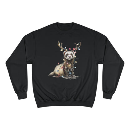 Otter Wants to be a Reindeer Champion Sweatshirt, Cozy Holiday Apparel, Christmas Gift, Cute Winter Wear
