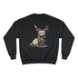 Otter Wants to be a Reindeer Champion Sweatshirt, Cozy Holiday Apparel, Christmas Gift, Cute Winter Wear