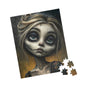 Spooky Art Puzzle, Gothic Jigsaw Puzzle for Adults, Unique Home Decor, Perfect Gift for Halloween, Relaxing Activity