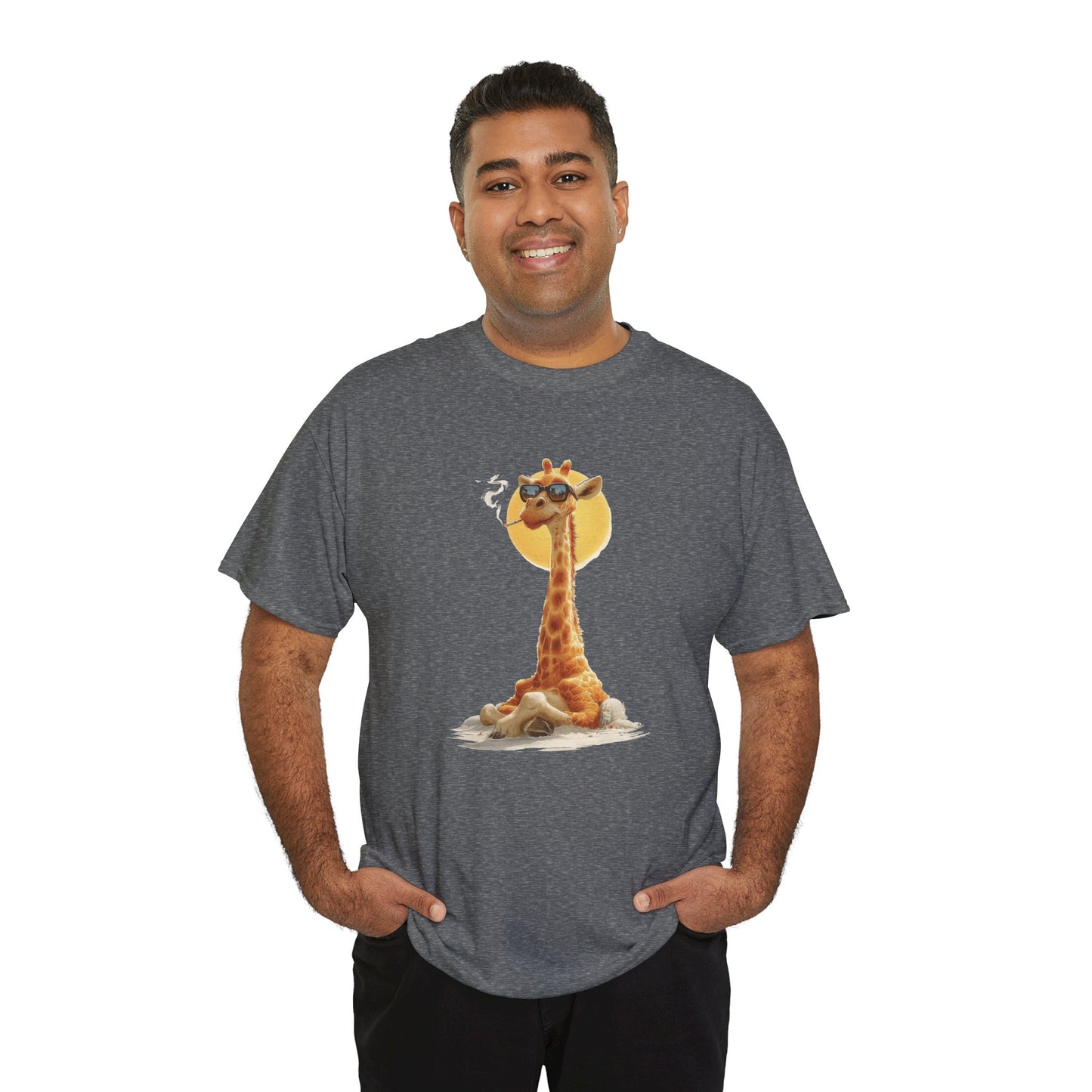 Cool Giraffe Graphic Tee, Unisex Funny Shirt, Casual Summer Top