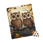 Owl-Themed Puzzle | Cozy Family Activity, Gift for Nature Lovers, Fun Game for Kids, Autumn Decor