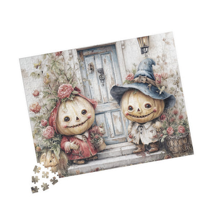 Whimsical Pumpkin Puzzle, Fall Family Activity, Autumn Decor Gift, Halloween Fun, 110-1014-Piece Jigsaw