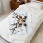 Cozy Holiday Plush Blanket, Super Soft Throw for Christmas, Cute Reindeer Design, Gift for Kids