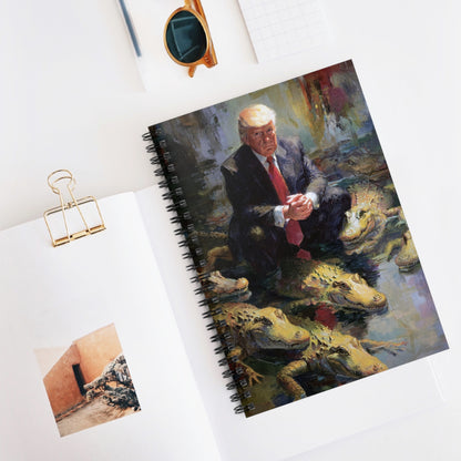 Crocodile Encounter Spiral Notebook - Ruled Line, Unique Journal for Creatives, Gift for Artists, Funny Office Supplies, Art [...]