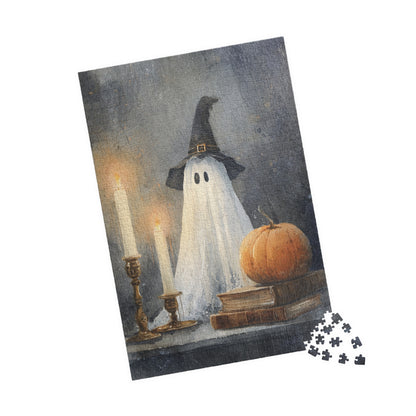 Halloween Ghost Puzzle - 110, 252, 520, 1014-piece, Spooky Decor, Family Game Night, Fall Activities, Puzzle Lovers