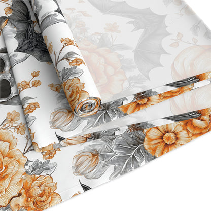 Spooky Elegance Table Runner - Halloween Decor, Fall Table Centerpiece, Cotton Tablecloth, Party Decoration, Autumn Theme